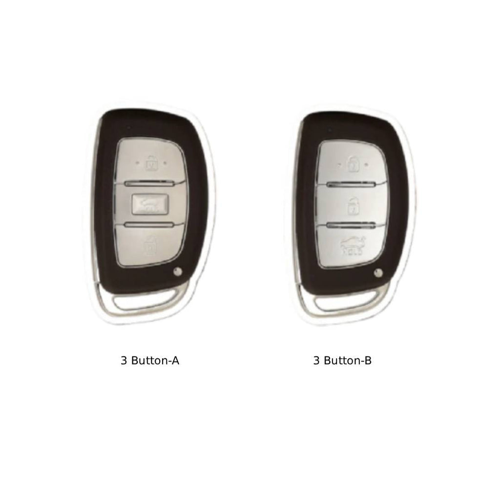 Étui de clé de voiture en cuir 3 boutons pour Hyundai Elantra, IX25 Festa et IX35 Verna