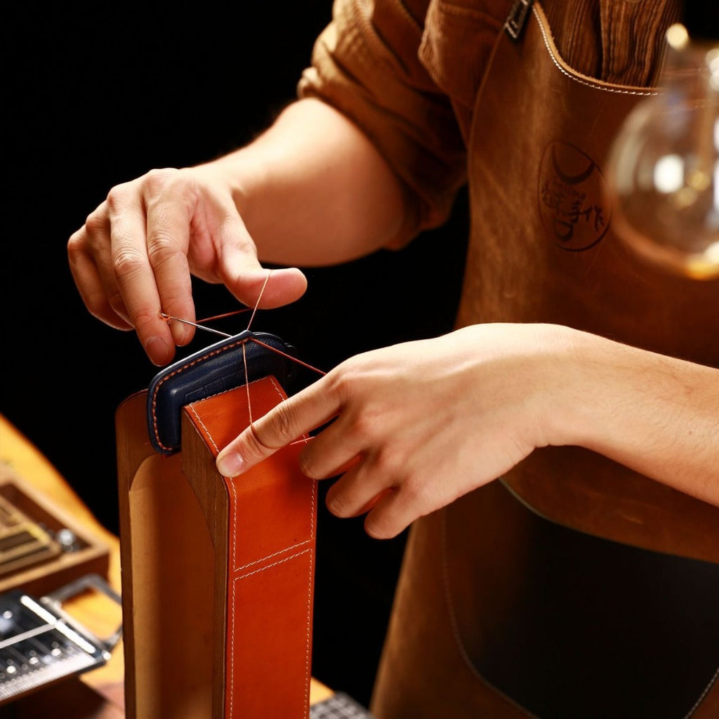 Porsche-Schlüsselhülle | Echtes Leder, wasserdicht | Passend für alle Modelle