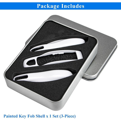 Carsine Porsche Key Shell Replacement 3-Piece Painted Key Fob Cover Shell Grey