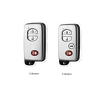 Toyota Camry Highlander Crown Autoschlüsselhülle aus Leder mit 3 und 4 Tasten