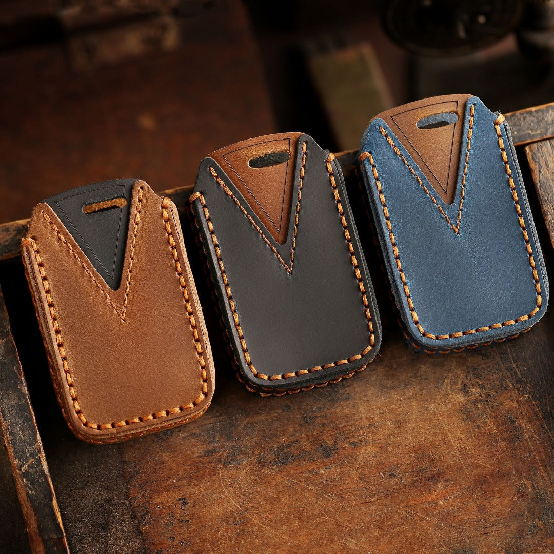 Toyota Camry Highlander Crown Autoschlüsselhülle aus Leder mit 3 und 4 Tasten