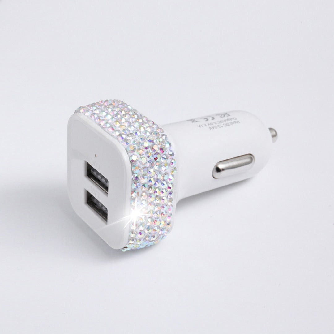 Strass-Autoladegerät mit zwei USB-Anschlüssen