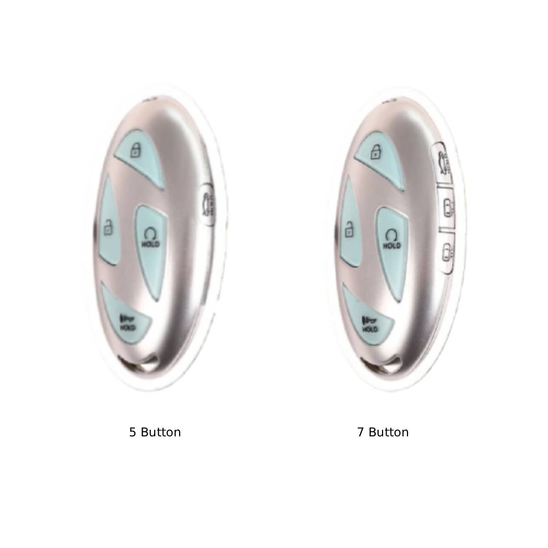 Étui en cuir pour clé de voiture Hyundai 5,7 boutons