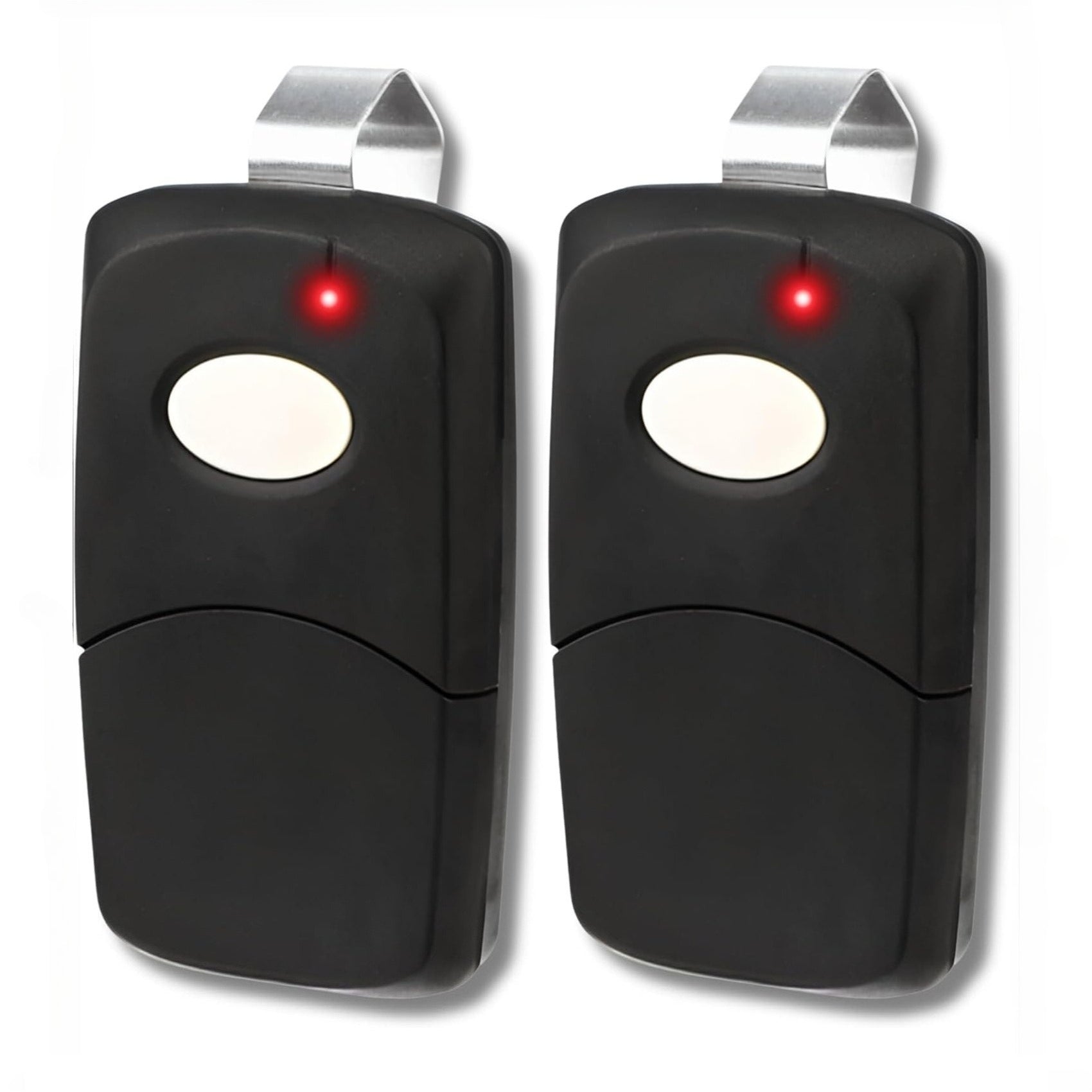 Carsine Multicode Linear 308911, 10 dip Switch Gate Opener Remote 300MHz, Multi Code Garage Door Opener Remote, Garage Clicker Replacement Black / 2 PCS