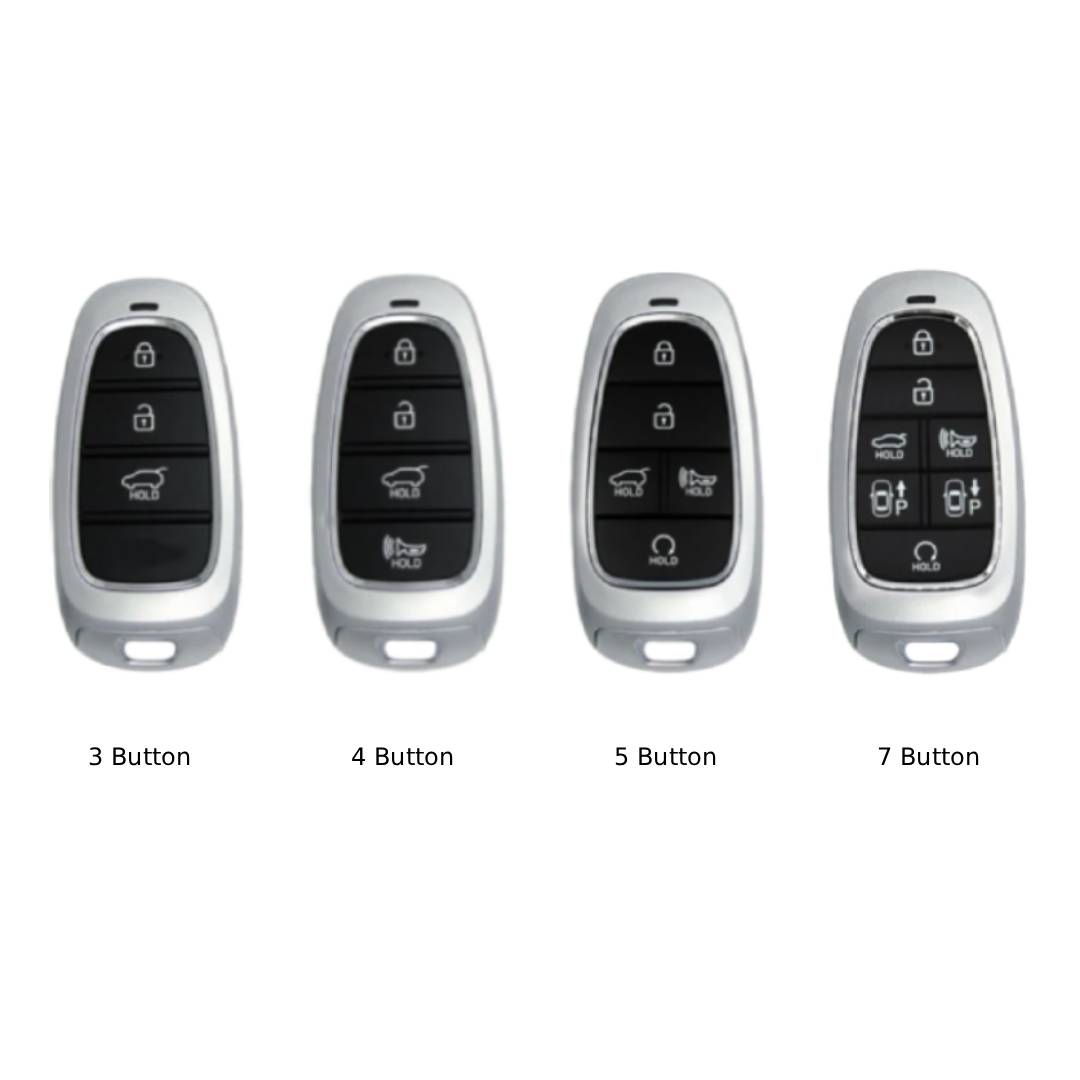 Étui en cuir pour clé de voiture Hyundai STARIA SONATA (3, 4, 5, 7 boutons)