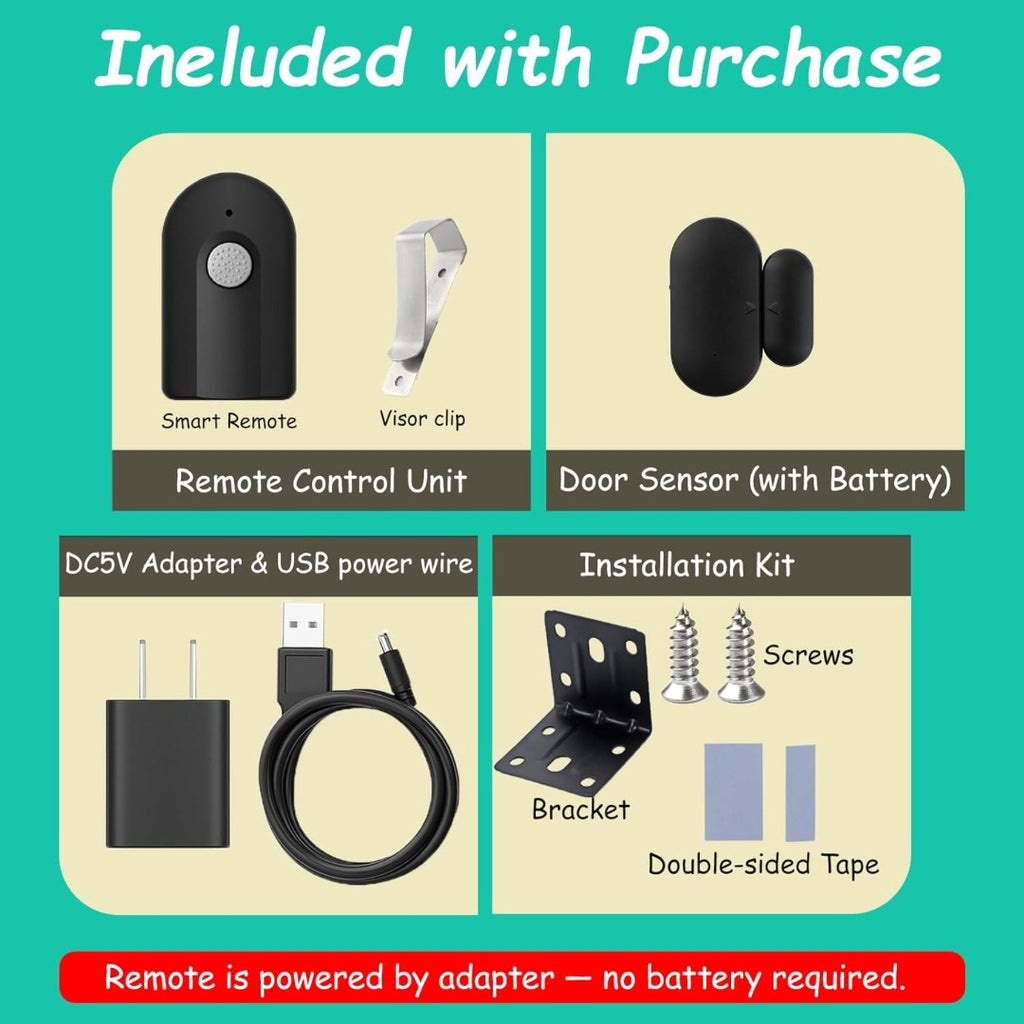 Carsine Replacement Garage Door Opener Remote Compatible with Genie Garage Door Opener ACSCTG Type 1 390MHZ Black / 2 PCS