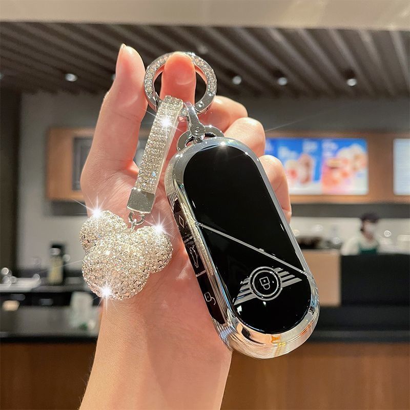 BMW Mini Autoschlüssel Hülle Silberrand