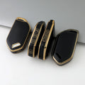 Carsine Kia Car Key Case Golden Edge Black / Key case