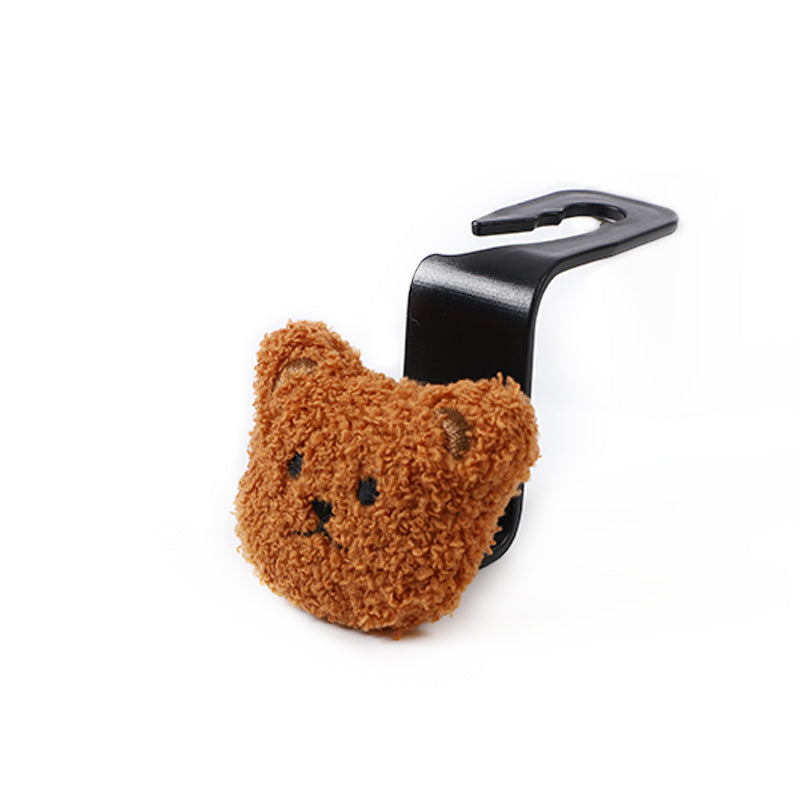 Carsine Bear Car Hook Black + Brown