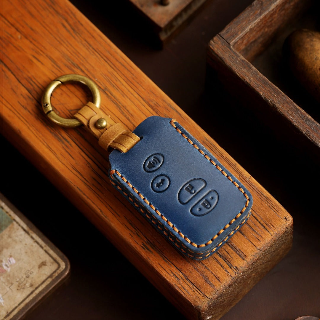 Toyota Camry Highlander Crown Autoschlüsselhülle aus Leder mit 3 und 4 Tasten