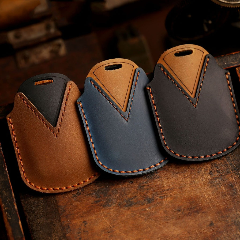 Étui en cuir pour clé de voiture Honda Civic (2, 3 ou 4 boutons)