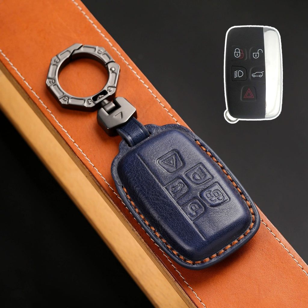 Land Rover/Jaguar Leather Key Cover | Handmade Full-Grain | Precision Fit 2010-2025 Models