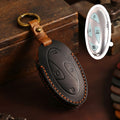 Carsine Hyundai Leather Car Key Cover 5,7 Button Black / 5 Button