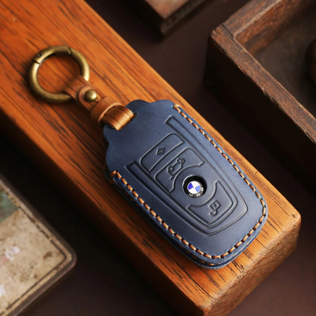 BMW Autoschlüsselhülle aus Leder mit 2 und 3 Tasten