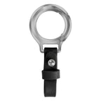 Porte-clés en cuir de vachette pleine fleur et alliage de zinc