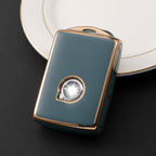 Carsine Volvo Car Key Case Golden Edge Grey / Key case