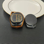 Carsine Suzuki Car Key Case Golden Edge Gold black