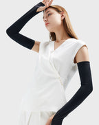 Carsine Summer sun protection and UV protection sleeve for women Black